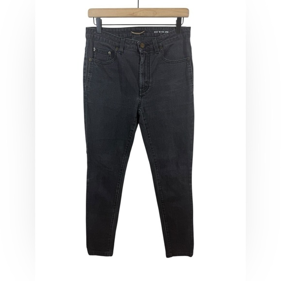 Saint Laurent Black Skinny Jeans d05 w/sk-mw Size 29 - Picture 3 of 11
